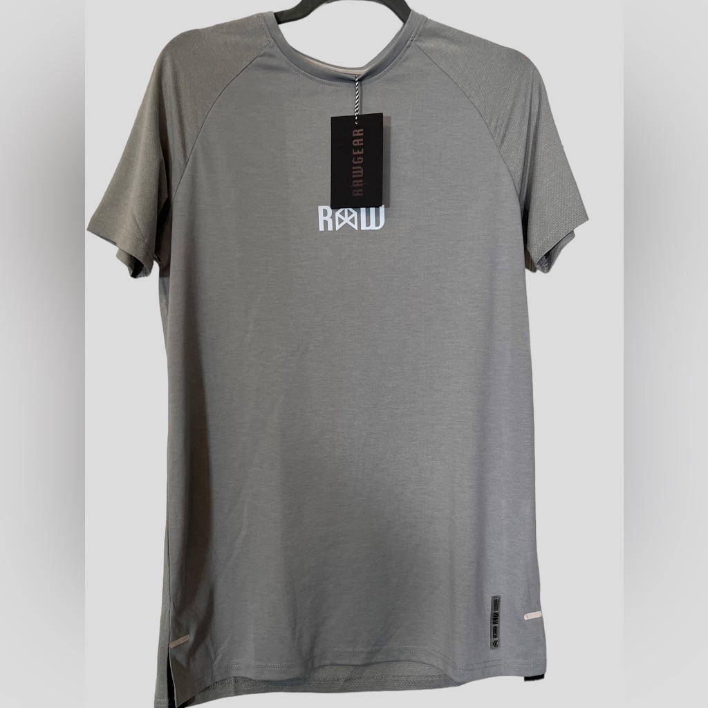 Rawgear Dual Workout Tee Size Small Gray